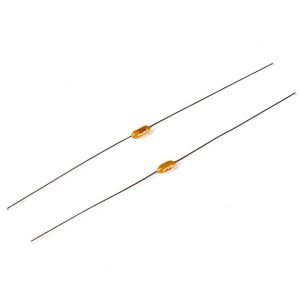 Axial lead multilayer hidden ceramic capacitor